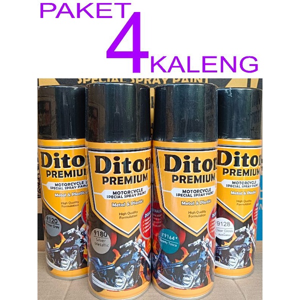 cat spray PAKET 4 KALENG pilok pilox diton premium sporty tosca y9164 400cc hijau tosca biru tosca d