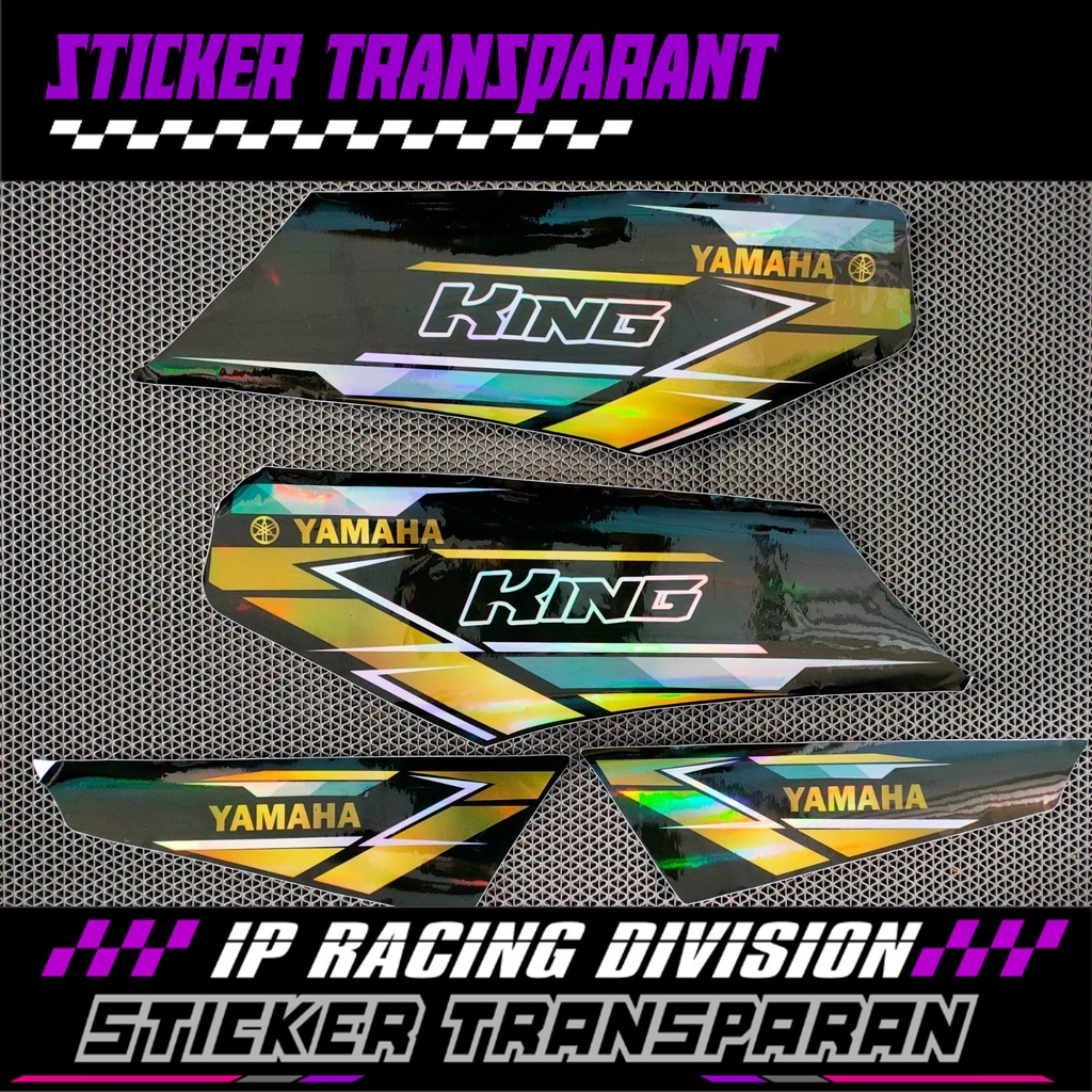 STRIPING VARIASI RX KING FULL HOLOGRAM BLACK GOLD