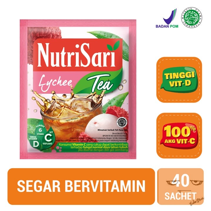 

NutriSari Lychee Tea 40's