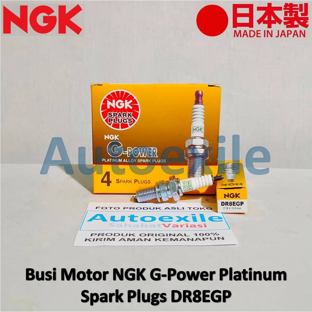 Busi Motor Asli NGK G-Power Platinum DR8EGP Ori Original Spark Plugs GPower G Power Thunder 250 VIAR
