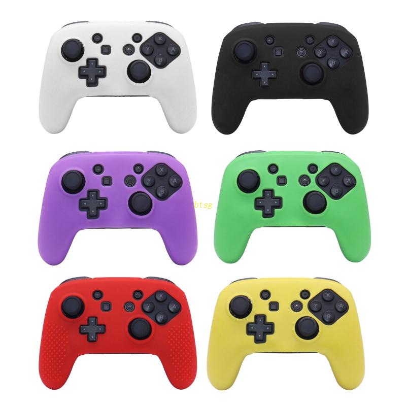 Btsg Silikon Untuk Case Cover Untuk Switch Pro Game Controller Pelindung Kulit Video Gam