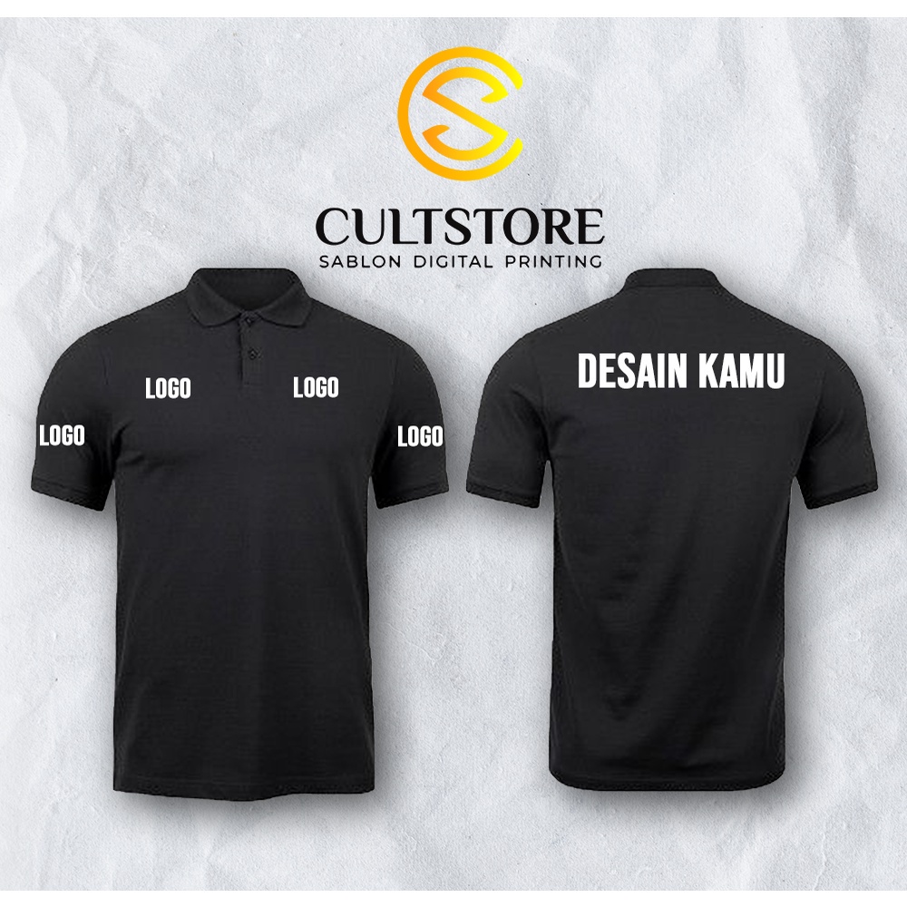 CUSTOME POLO REQUEST SABLON BAJU POLO  CUSTOME BAJU KERAH SABLON