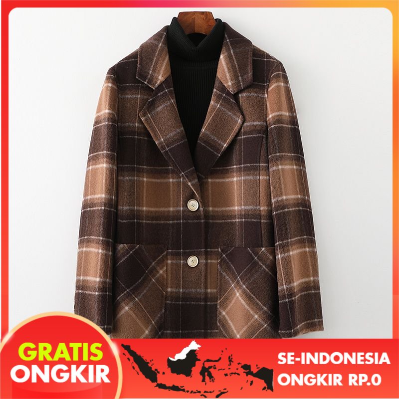 Jas Wanita [Sold Out Tanpa Kompensasi] 100 Wol   Panjang Wol Mantel Wanita Berjaga-jaga 2023 Warna  