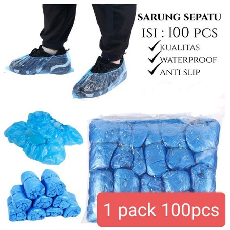 Sarung Sepatu Medis Anti Bakteri Anti Kuman Sekali Pakai Disposable Shoes Cover