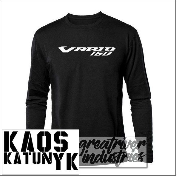 kaos vario 150 ( lengan panjang ) cotton distro