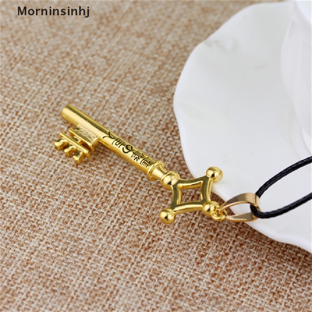 Mornin Attack On Titan Kalung Eren Kunci Shingeki No Kyojin Liontin Fashion Vintage Retro Anime Perhiasan Untuk Pria Cosplay id