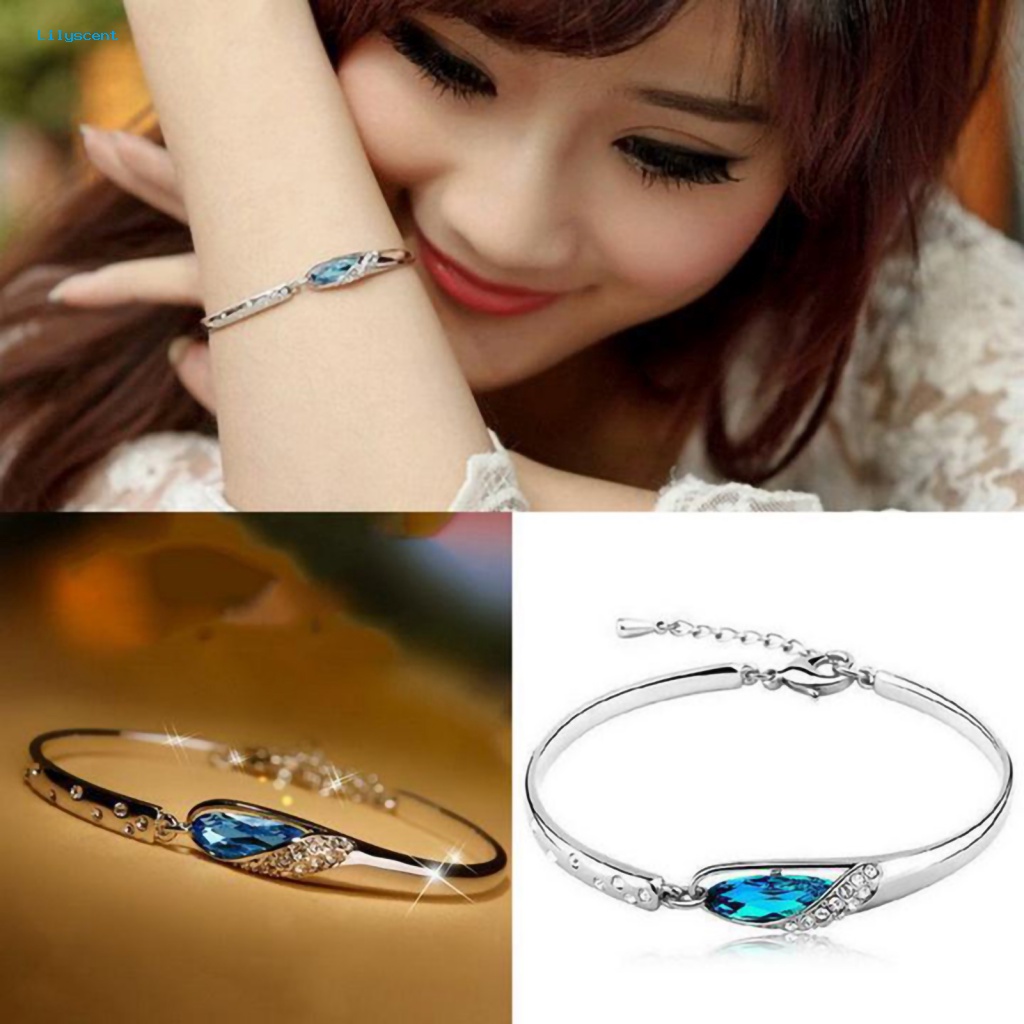 Lilyscent Bangle Wanita Kekerasan Tinggi Untuk Pernikahan Gelang Wanita Trendi Elegan