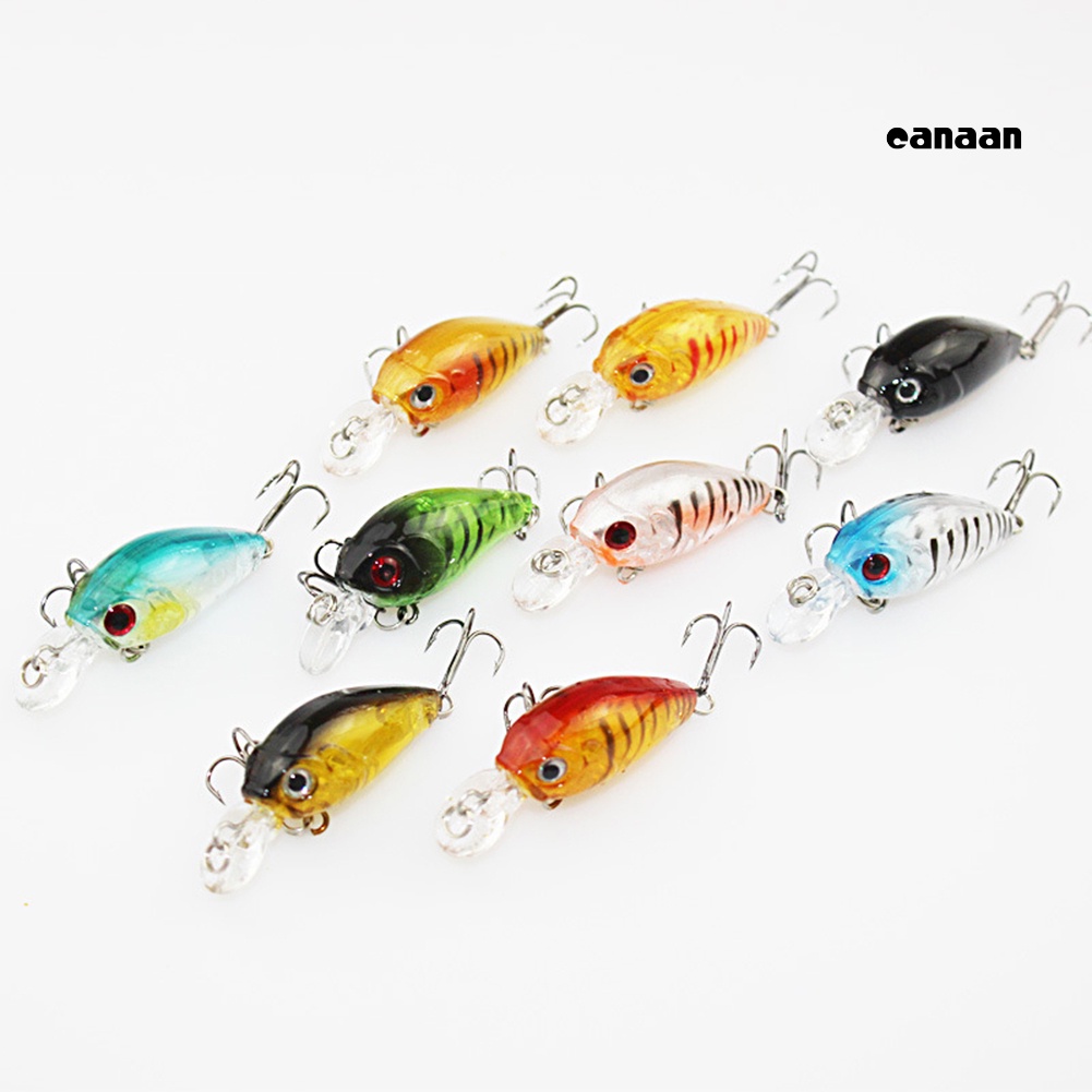 Cnn-1 Pc 4.5cm Manusia Hidup Engkolbait Plastik Keras 3D Mata Umpan Pancing Lure Tackle Hook