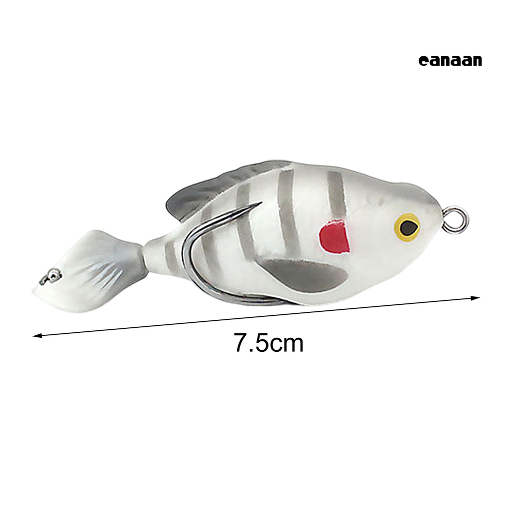 Cnn-7.5cm/8.6g Umpan Pancing Non-Cacat Desain Simulasi Fisheye 3D Tahan Aus Kerajinan Halus Aksesoris Ikan Kait Tajam Mini Bionic Engkol Lure Untuk Outdoor