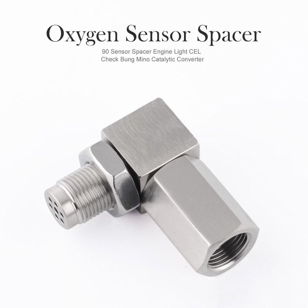 Lanfy O2 Konektor Sensor M18 * 1.5 Fix Check Mesin Mobil Modifikasi Aksesoris Bung Isolator Oksigen Auto Parts O2 Sensor Adapter