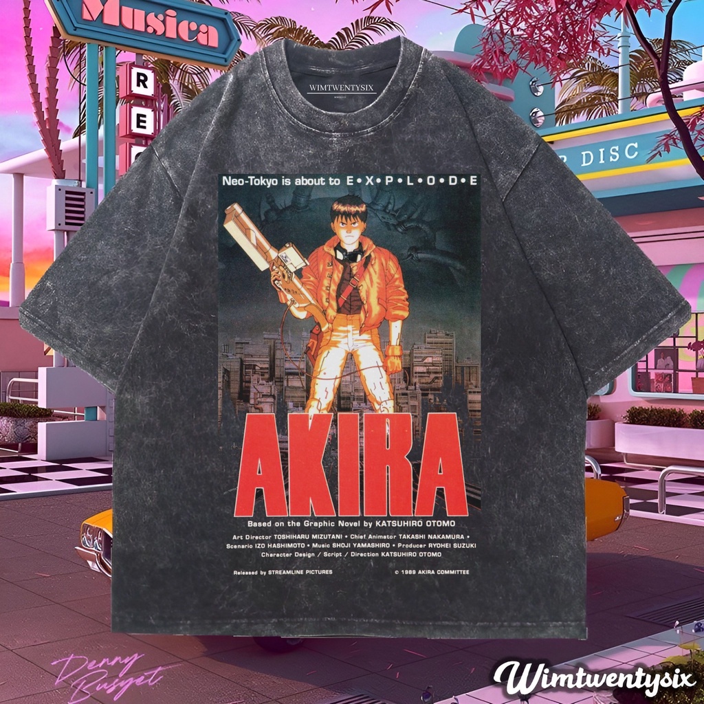 Wimtwentysix “akira neo tokyo” kaos oversized washing | vintage tee