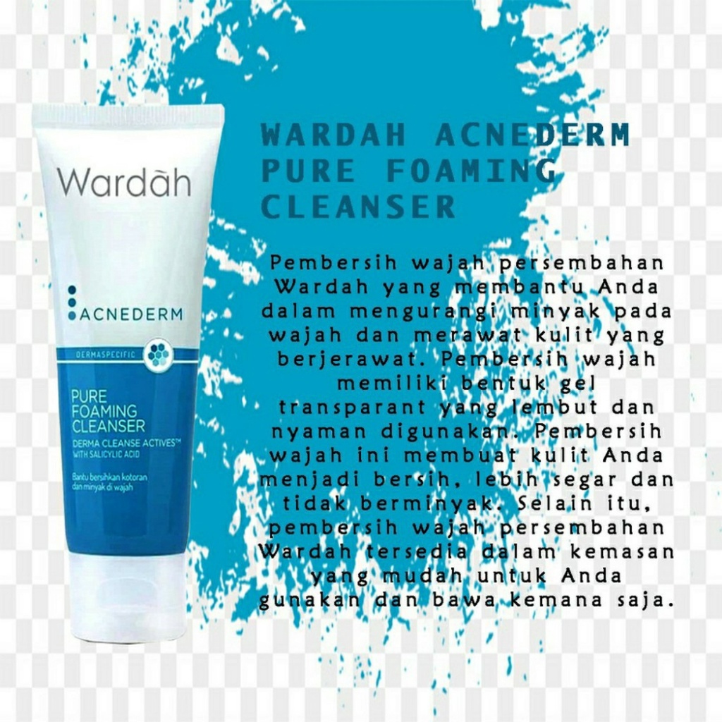 WARDAH Ecnederm Pure Foaming Cleanser 60ml - Aplle_Kosmetik