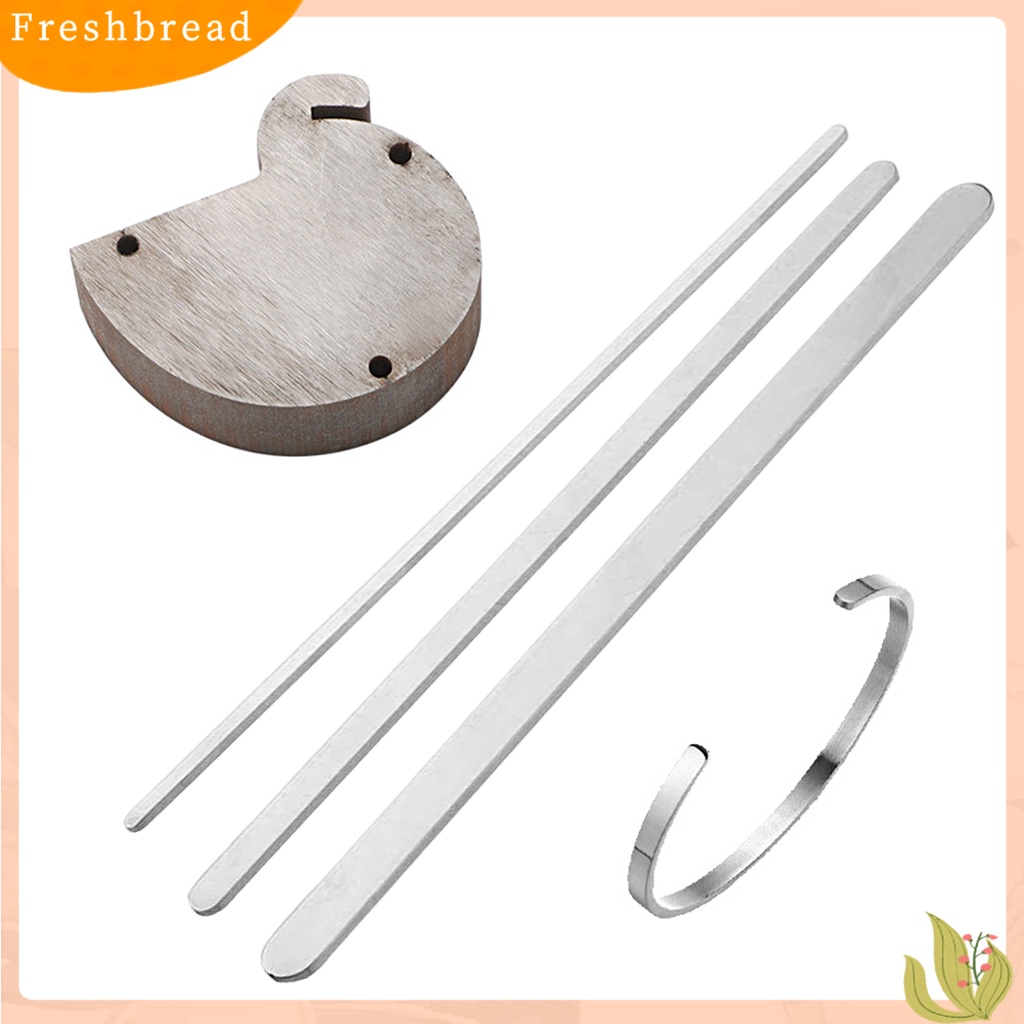 &lt; Freshbread &gt; Cuff Bangle Daya Tahan Tinggi Karat-Bukti Stainless Steel Stamping Ukiran DIY Kosong Manset Gelang Dekorasi Hadiah Ulang Tahun