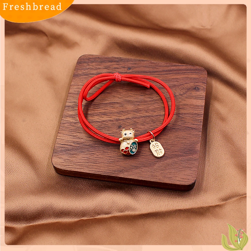 &lt; Freshbread &gt; Lucu Unisex Tali Merah Zodiak Ox Gelang Adjustable Rambut Perhiasan Beruntung Hadiah