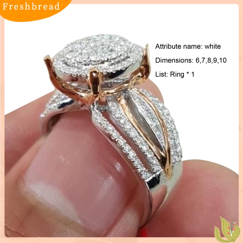 &lt; Freshbread &gt; Cincin Wanita Berlian Imitasi Hias Tidak Luntur Ringan Multi Layers Wedding Circlet Untuk Ulang Tahun