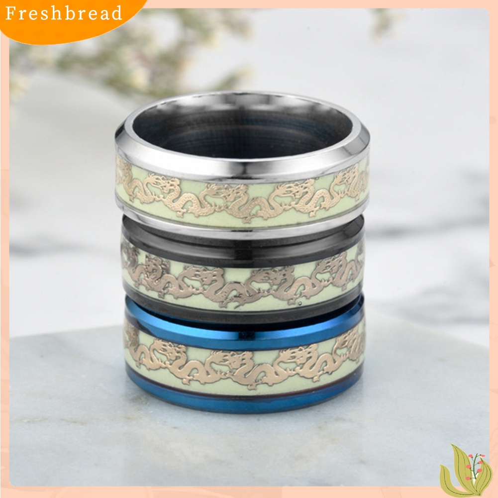 &lt; Freshbread &gt; Fashion Fluorescent Shiny Rings Hadiah Perhiasan Jari Pesta Naga Ganda