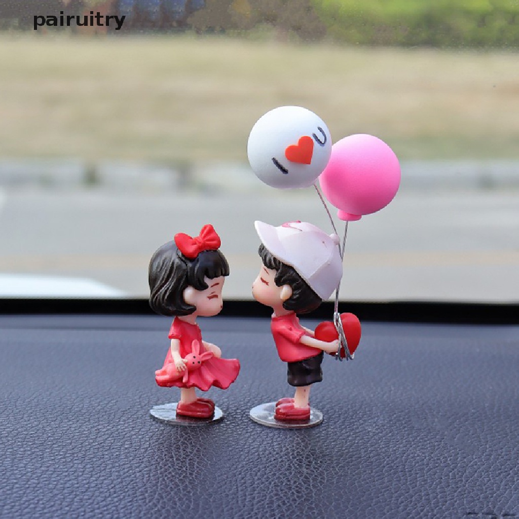 Prt Pasangan Anime Untuk Model Ornamen Mobil Gambar Balon Kiss Lucu Auto Dekorasi PRT