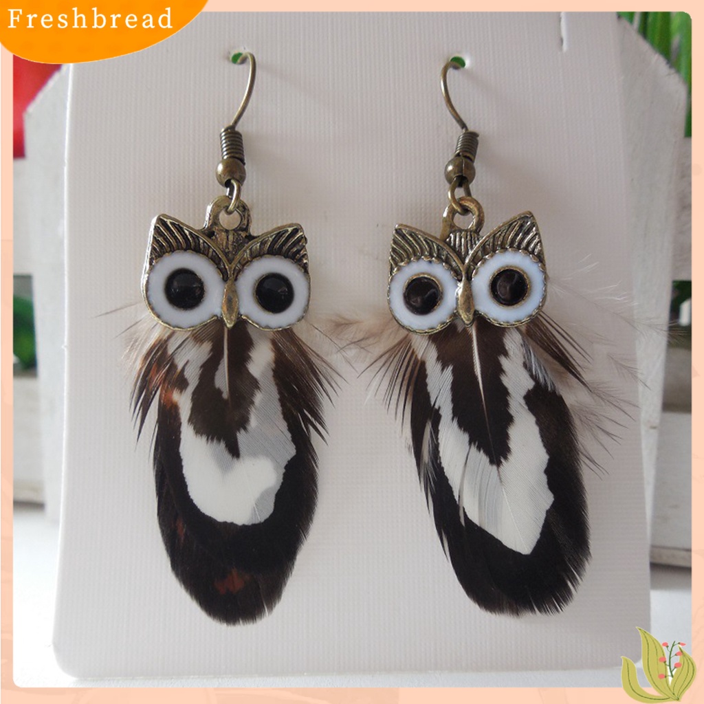 &lt; Freshbread &gt; 1pasang Anting Wanita Bentuk Hewan Lucu Alloy Anting Kait Warna-Warni Untuk Hadiah