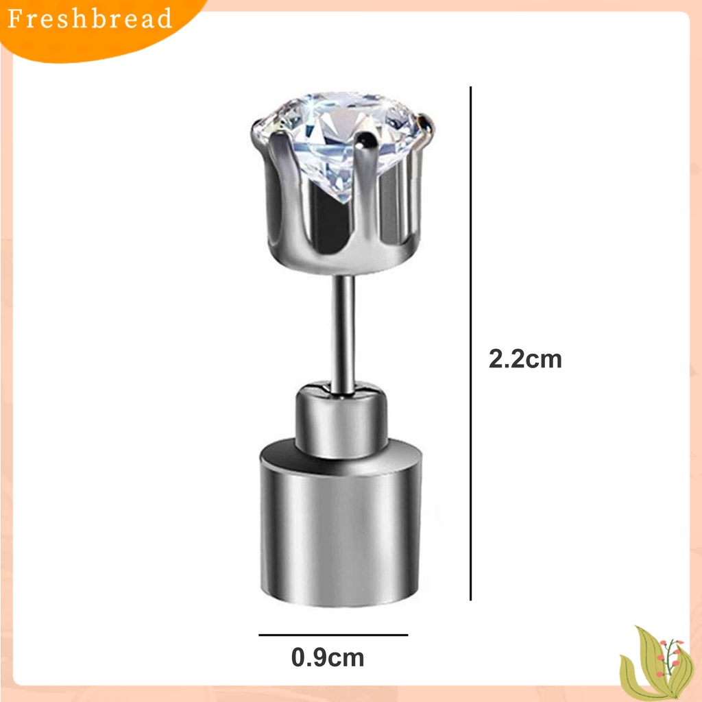 &lt; Freshbread &gt; 1Pc Ear Stud Flashing Eye-catching Transparansi Tinggi Buatan Tangan Kristal Imitasi Hias Portable LED Wanita Stud Earring Aksesoris Wanita