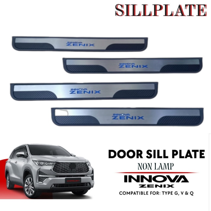 Sillplate Samping Pintu  Innova Zenix 2023 2024 Door Sill Plate - WITH LED