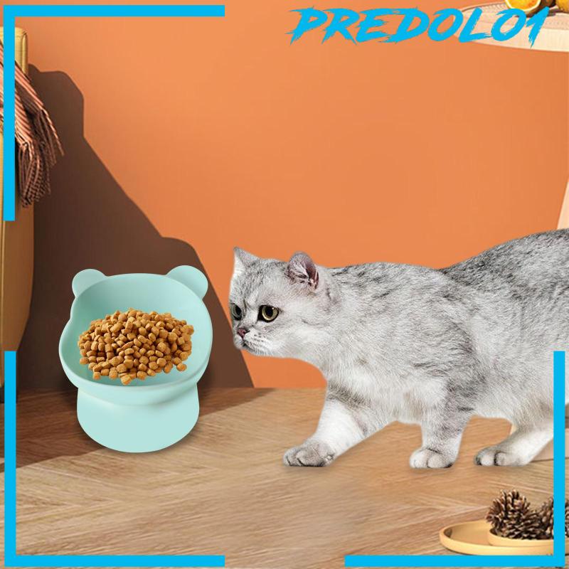 [Predolo1] Mangkuk Kucing Angkat Kucing Indoor Pelindung Leher Ringan Lucu Untuk Kitty