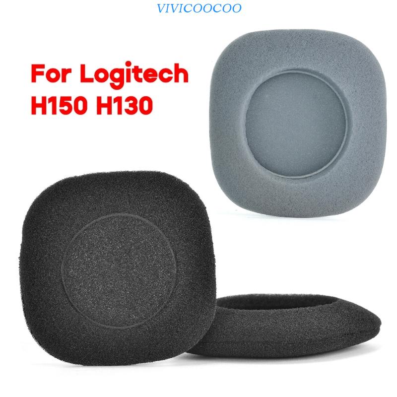 Vivi Headphone Busa Earpads Busa Peredam Kebisingan Bantalan Telinga Untuk Headphone H150 H130 Pengganti Earmuff Nyaman