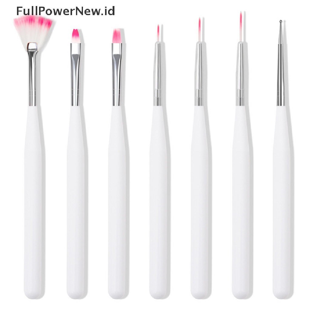 Power 7Pcs/Set Nail Art Pen Tips UV Gel Paing Brush Manicure Set Nail Art Tools ID