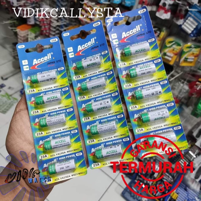 BATU BATERAI BATRE BATTERY 23A 23A ASLI REMOTE MOBIL ORIGINAL ORI