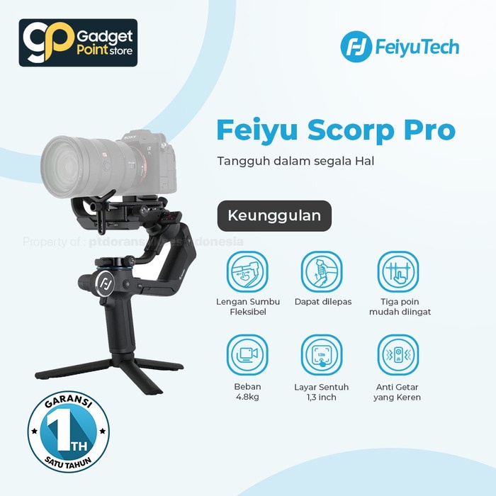 Feiyutech SCORP Pro 3-Axis Gimbal Stabilizer - Garansi Resmi