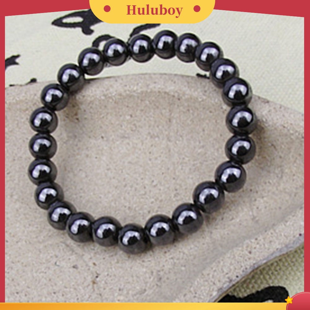 {Ready Stock} Gelang Batu ic Bulat Hitam Fashion Unisex Perawatan Kesehatan Bangle Jewelry