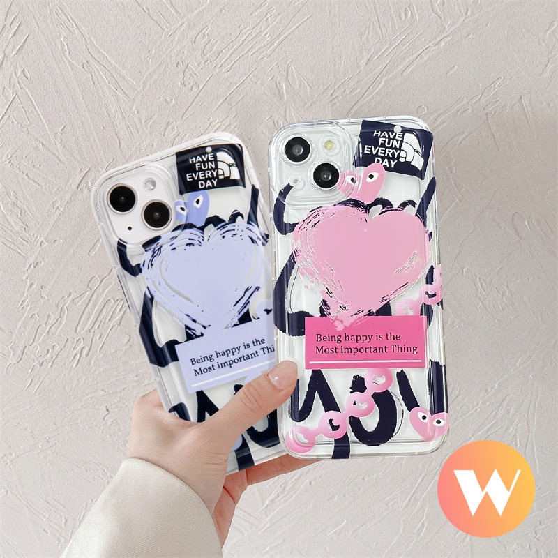 Trendy Comme des Garcons Case Redmi 10A 9A A1 10 9T 9C NFC Redmi Note 11 11s 9 10s 10 Note11 Note9 Note10 Note10s Lembut Tpu Bening Airbag Shockproof Love Heart Cover