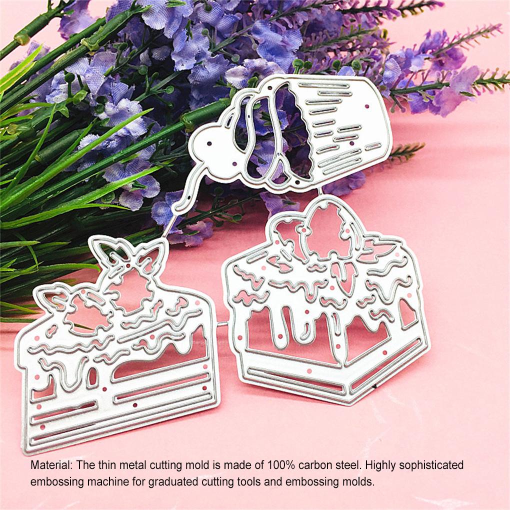 Metal Cutting Dies Indah Foto Dekoratif Kertas Kartu Membuat Kerajinan Tahan Air Carbon Steel Die Cuts Template Cetakan Kue