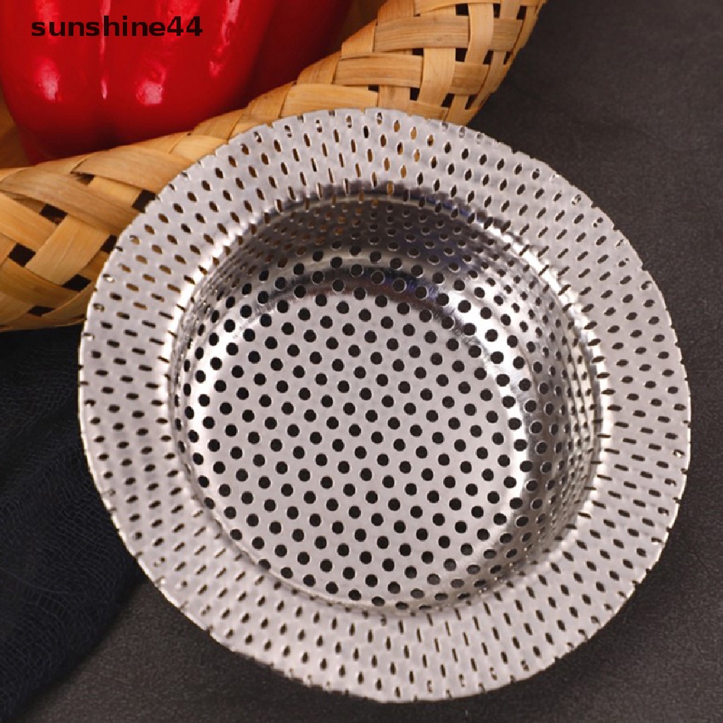 Sunshine Saringan Wastafel Air Dapur Stainless Steel Sink Mesh Strainer Penutup Saluran Air Lantai ID
