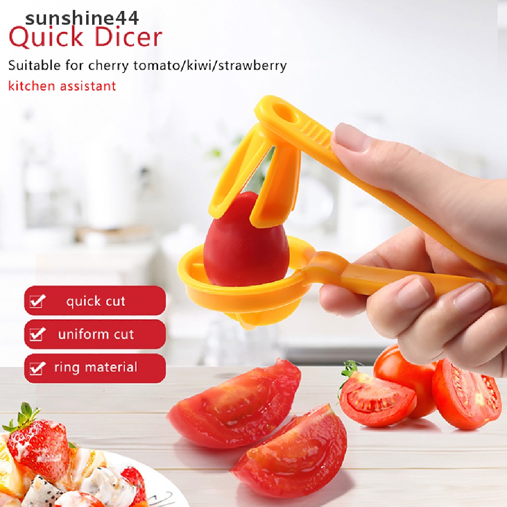 Sunshine 1Pc Alat Pemotong Pengiris Tomat Kecil Kitchen Pizza Grape Slicer Kitchen Tools ID