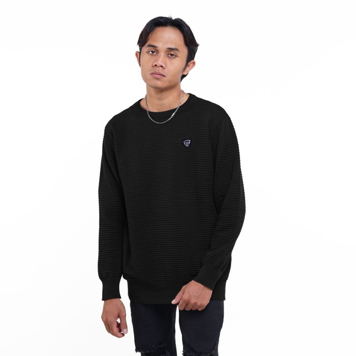 SWEATER FRIDAY KILER | HORIZON KNIT BLACK