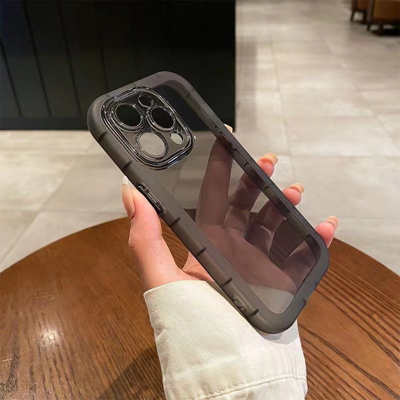 IPHONE Casing Airbag Shockproof Warna Permen Untuk Iphone11 12 13 14 Pro Max Plus XS XR X7 8 Plus SE 2020 Case Cover