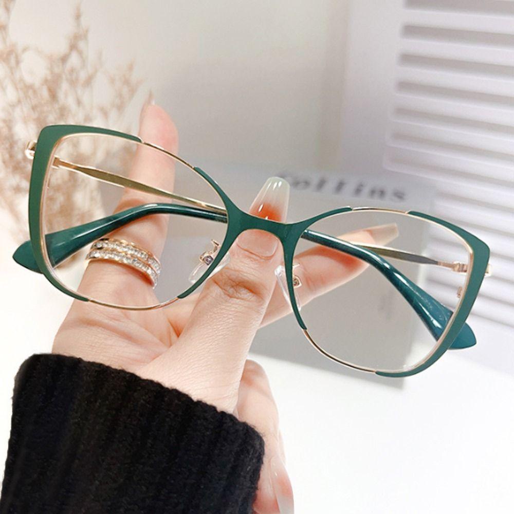 R-flower Anti-Blue Light Kacamata Kantor Perubahan Warna Warni Pelindung Mata Ultra Light Frame