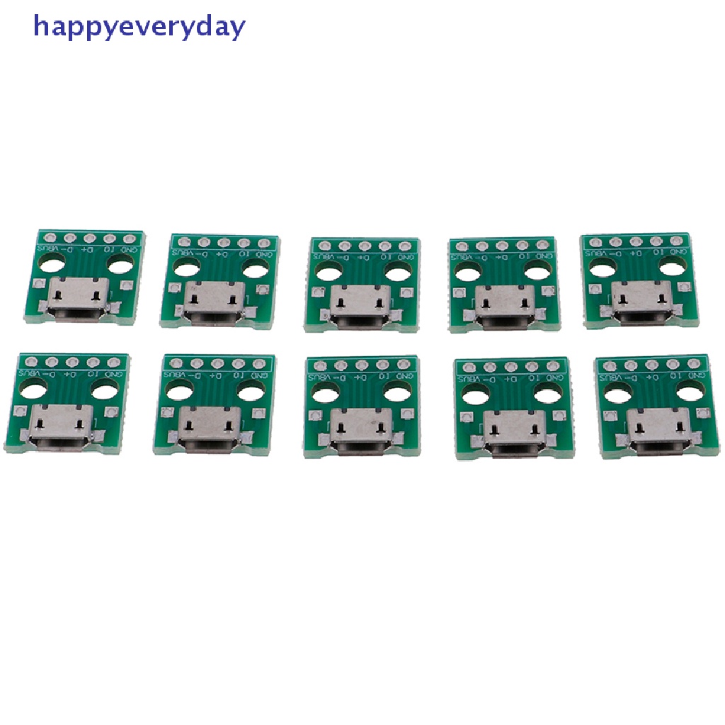 [happy] 10pcs MICRO USB to DIP Adapter 5Pin Female Konektor PCB Converter Board [ID]