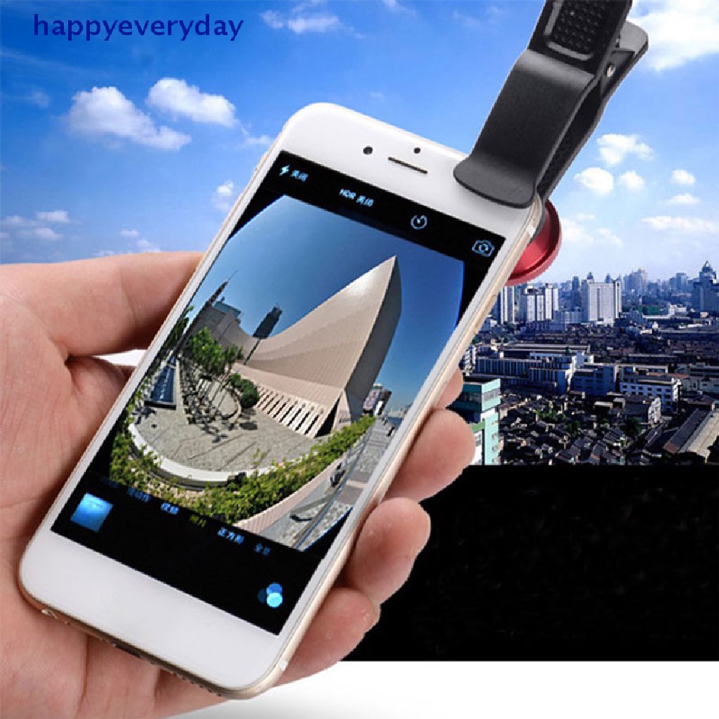 [happy] 3in1 Handphone Fish Eye+Wide Angle+Lensa Kamera Makro Untuk Hp Universal [ID]