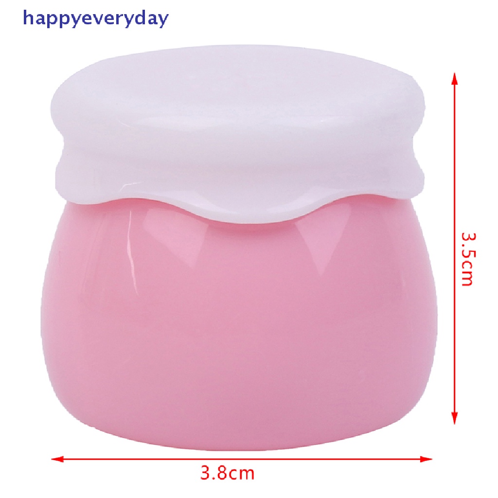 [happy] 1pc Toples Selai Akrilik Transparan Botol Cream Wajah Wadah Bumbu Portable [ID]