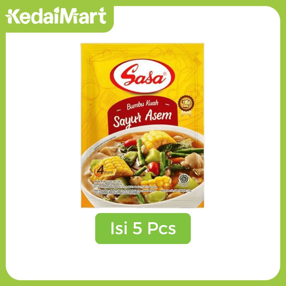 

KM Paket Sasa Bumbu Sayur Asem 33 Gram x 5