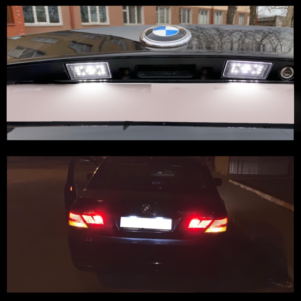 2pcs Lampu Plat Nomor Plat LED Putih Lampu Untuk BMW E65 E66 730i 735i 740i 745i 750i Saloon 2006 2007 2008