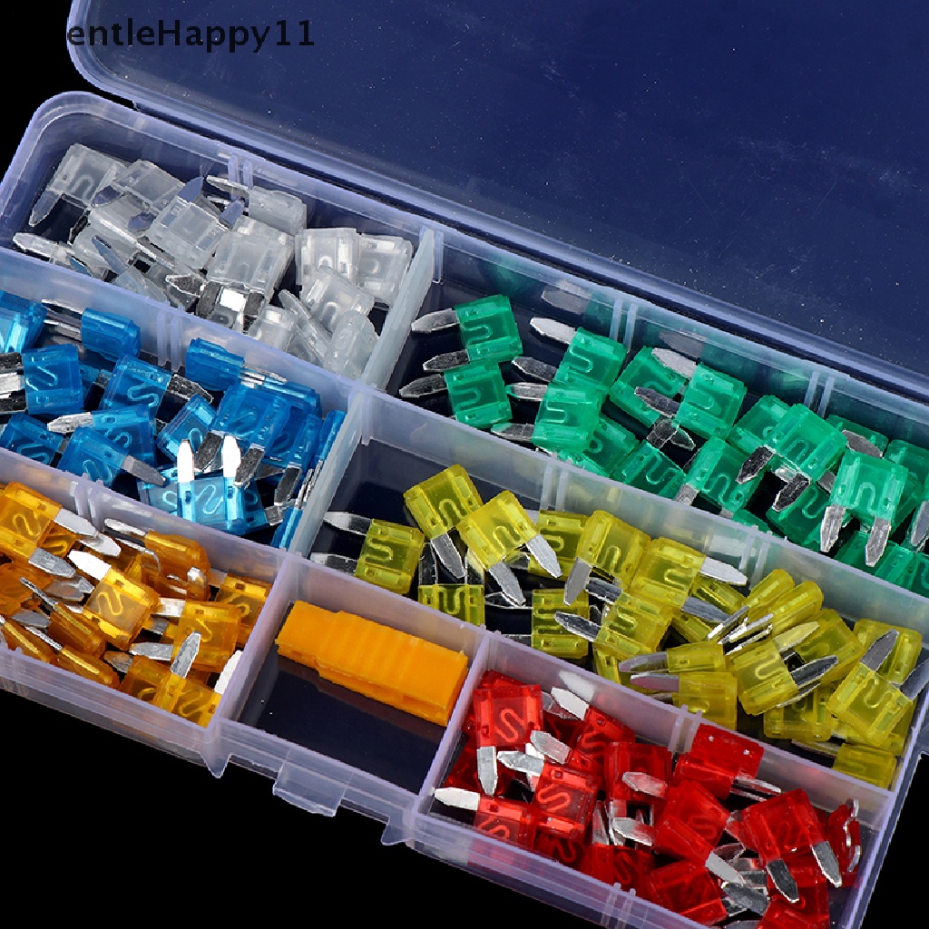 Gentlehappy 120PC Mini Ukuran Kecil Pisau Sekring Mobil Micro Blade Fuse Set Aksesoris Mobil Truk id