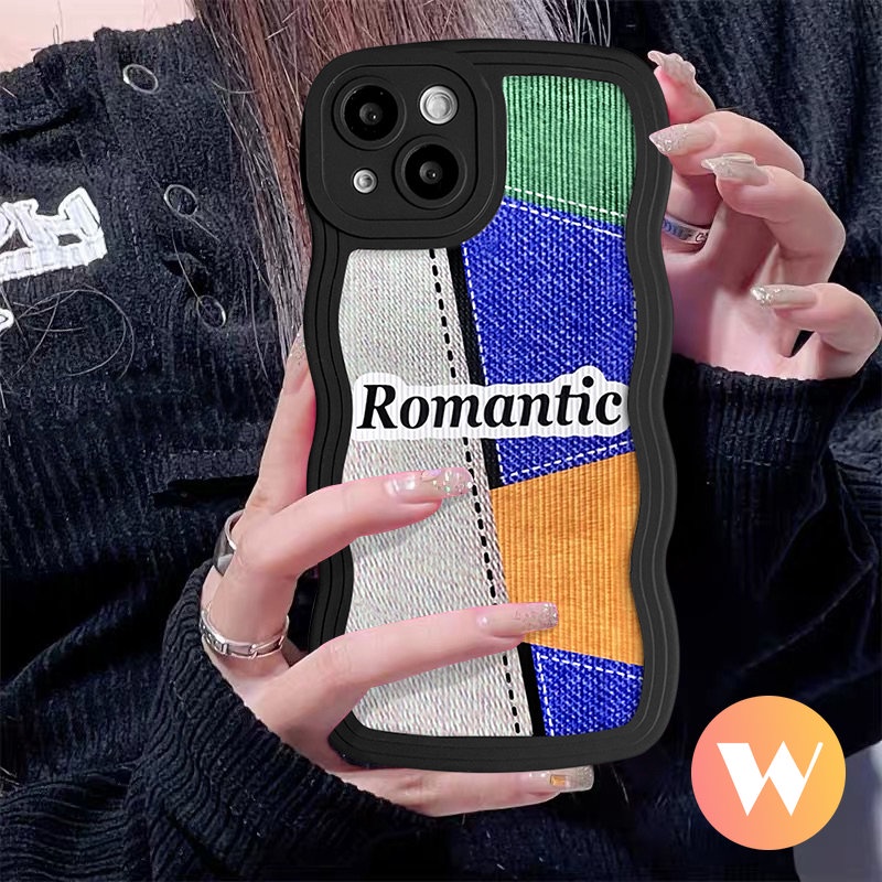 Wavy Edge Case Infinix Hot 10T 9 10 8 11 Play Hot 12Pro 20s 11s 12i 10s 11s NFC 10 Lite Note 8 12 G96 12Pro 10Pro 20 Smart 4 5 6 Plus Soft Romantic Creative Splicing Smile Cover