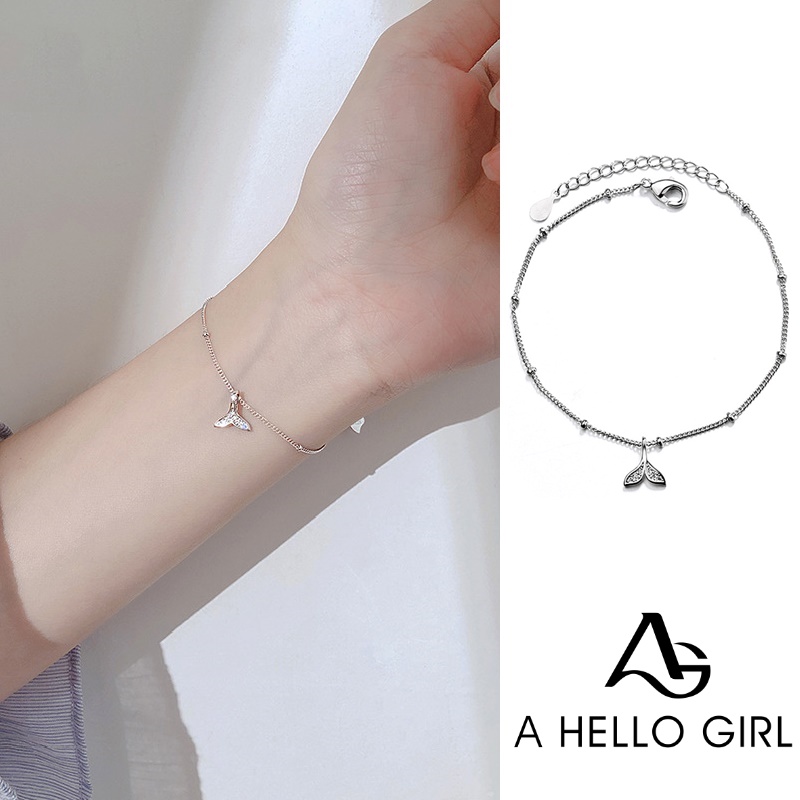 Gelang Tumpuk Bracelet Latihan Kilat Putri Duyung Versi Korea Semoga Beruntung Perhiasan Bracelets