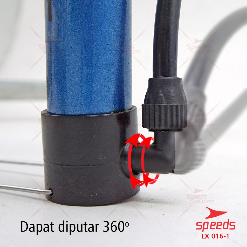 SPEEDS Pompa Angin Jarum Manual Bola Basket Sepak Futsal Volly Pump Ball LX 016-1