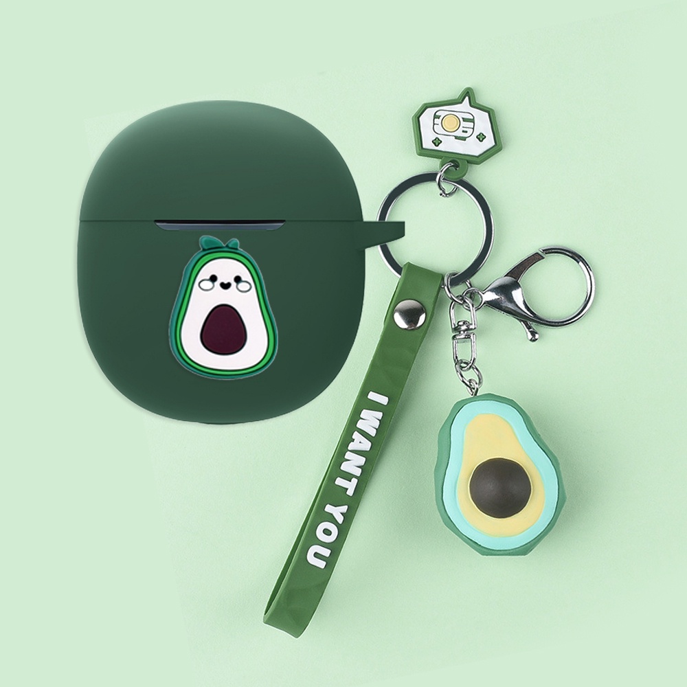 Oppo Buds2 Case Kartun Anjing/Dinosaurus Animal Case Untuk Oppo Enco Air 2i Cute Peach/AvocadoSilicone Earphone Cover