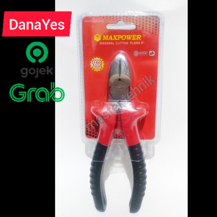 Tang Potong Pemotong Kabel Kawat Plat Seng Cutting Plier 6" MAXPOWER