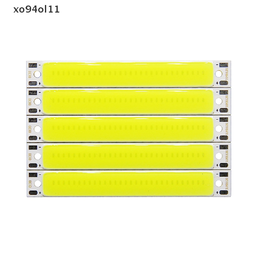 Xo Hot sale 3V 3.7V DC 60mm 8mm LED COB Strip 3W Hangat Dingin Putih Biru Merah COB LED Sumber Cahaya Untuk DIY Sepeda Kerja Lampu OL