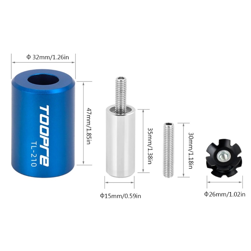 Sun Bikes Fork Star Nut Tool Set MTB Star Nut Tool Dengan Sekrup Khusus Cadangan